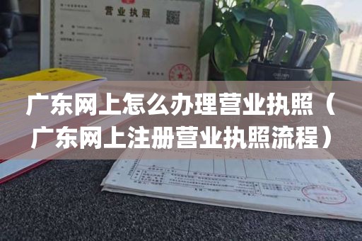 广东网上怎么办理营业执照（广东网上注册营业执照流程）